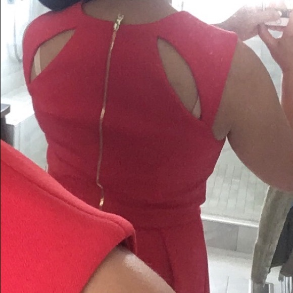 Guess tomato red cocktail dress, Pockets! - Picture 3 of 9